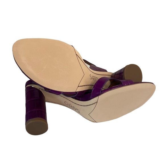 Franco Sarto | Omaha Croc Ankle Strap Sandals - Picture 9 of 12